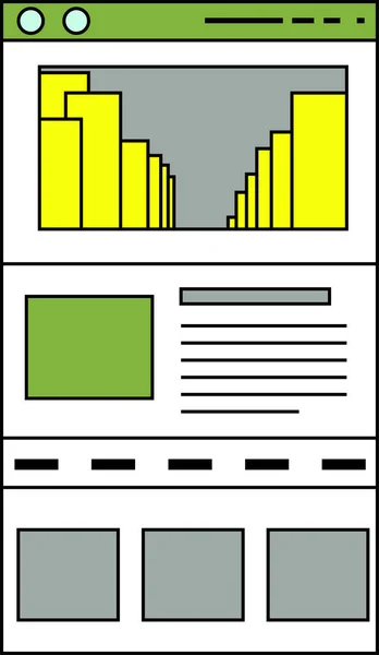 Questa Illustrazione Dello Schermo Web Visualizzato Uno Smartphone — Foto Stock