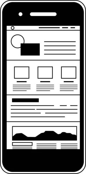 Esta Una Ilustración Pantalla Web Vista Teléfono Inteligente —  Fotos de Stock