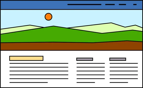 Esta Una Ilustración Vista Pantalla Del Sitio Web — Foto de Stock