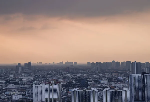 Bangkok Thailand Nov 2020 Stadsutsikt Över Bangkok Innan Solnedgången Skapar — Stockfoto