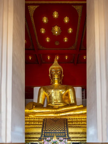 Image Bouddha Dans Vihan Principal Wihan Phra Mongkhon Bophit Ayutthaya — Photo