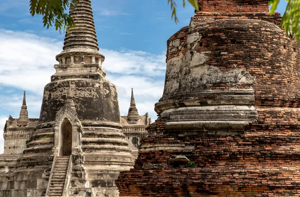 Werelderfgoed Bij Wat Phra Sanphet Oude Stad Historische Plaats Ayutthaya — Stockfoto