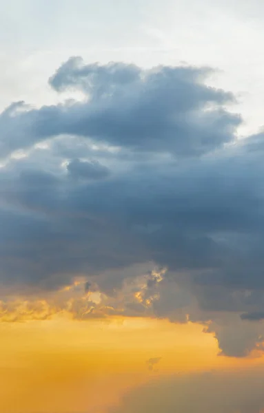 Ciel Nuageux Magnifique Avec Lumière Qui Brille Soleil Douceur Nuage — Photo