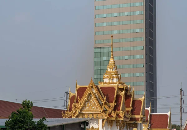 Bangkok Thaïlande Fév 2020 Vue Temple Bouddhiste Bâtiment Moderne Qui — Photo