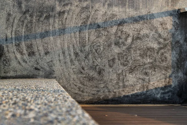 Gestructureerd Oppervlak Van Oude Grijze Betonnen Muur Voor Achtergrond Kopieer — Stockfoto