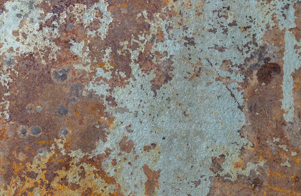 Eski Metal Bir Yaprağın Üzerindeki Koyu Sert Pas Demir Yüzey — Stok fotoğraf