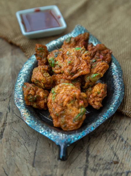 Close Van Fried Fish Patty Deep Fried Fish Cakes Tod — Stockfoto