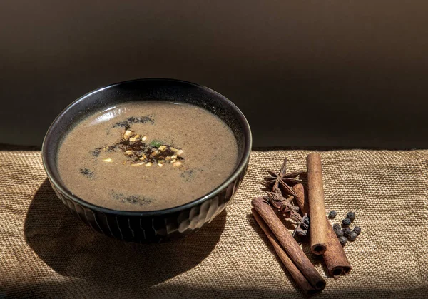 Sopa Grossa Carne Porco Reb Reb Refogado Contém Costela Porco — Fotografia de Stock