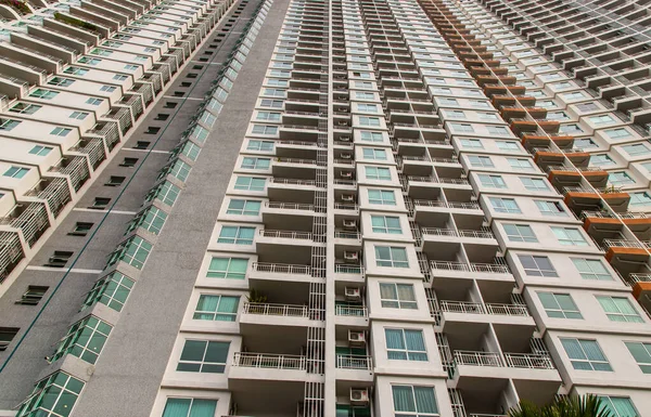 Bangkok Thaiföld Jún 2021 Minta Ablakok Erkélyek Modern Lakóépület Absztrakt — Stock Fotó