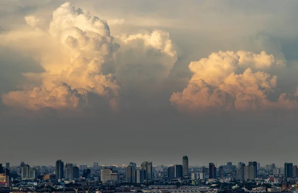 Bangkok Tailândia Abr 2020 Vista Céu Bangkok Vista Noturna Com — Fotografia de Stock