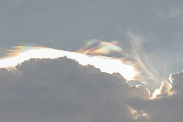 Vacker Blå Himmel Med Moln Bakgrund Sky Moln Sky Med — Stockfoto