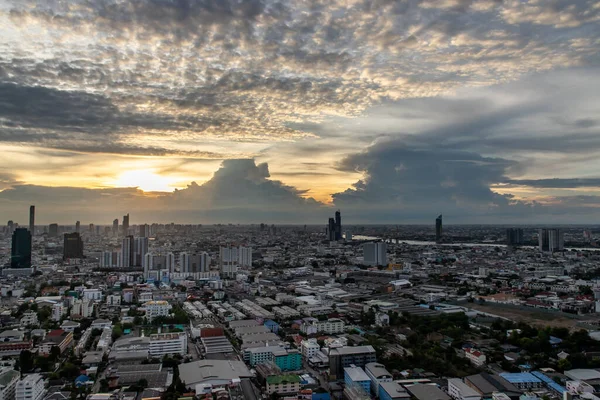 Bangkok Tayland Mayıs 2020 Bangkok Gökdelenleri Ile Gökyüzü Manzarası Güzel — Stok fotoğraf