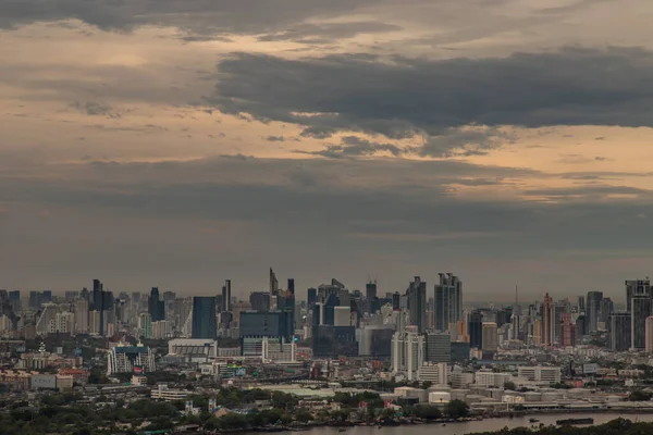 Bangkok Thailand May 2020 Sky View Bangkok Skyscrapers Business District — Stock Photo, Image