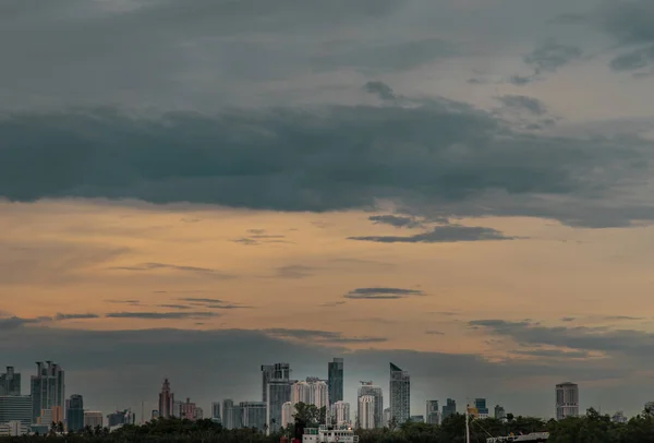 Bangkok Thaiföld Május 2020 Sky View Bangkok Felhőkarcolók Üzleti Negyedben — Stock Fotó