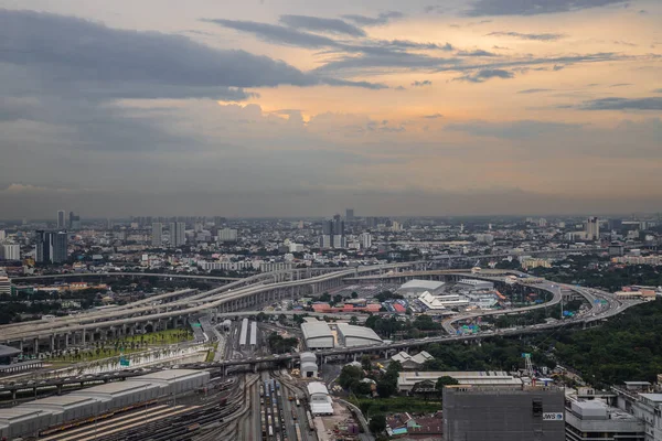 Bangkok Tajlandia Lip 2020 Widok Lotu Ptaka Dworzec Centralny Bang — Zdjęcie stockowe