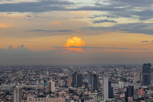 Bangkok Tayland Temmuz 2020 Gün Batımından Önce Bangkok Şehir Manzarası — Stok fotoğraf