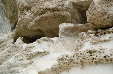 Doğal arka plan kaya ve taşlar. Kireç taşı dokusu