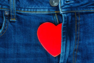 Kotun içindeki kırmızı kalp. Sevgililer Günü için arkaplan