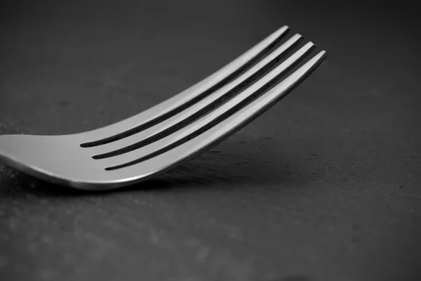 Fork on a slate background — Stock Photo, Image