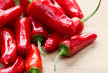 Red chilli pepper 'capsicum annuum' 