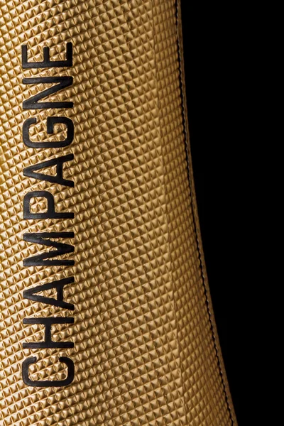 Close up top of a champagne bottle — Stock Photo, Image