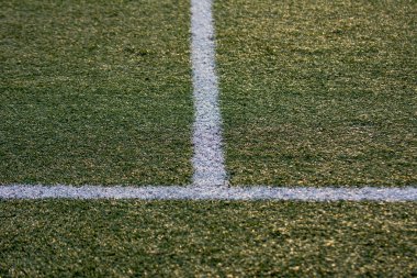 çizgiler üzerinde futbol sahası
