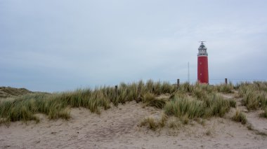 gözetleme kulesi ve kum tepeleri Hollanda'da