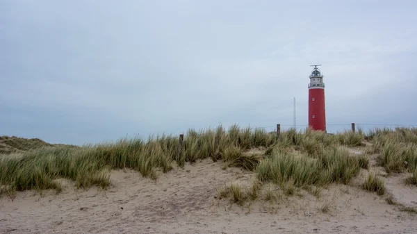 Watchtower and sand dunes in holland — Stock Photo, Image