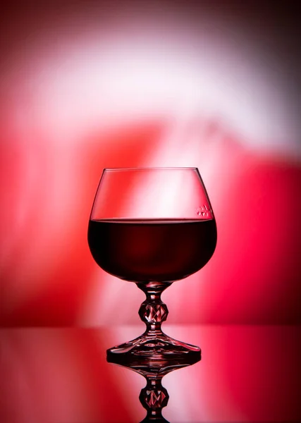 Стекло Красным Вином Градиентном Фоне — стоковое фото
