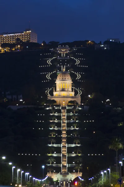 Bahai temple and gardens in Haifa — Stock Photo, Image