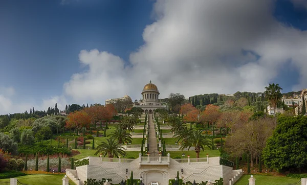 Templo de Bahai e jardins em Haifa — Fotografia de Stock