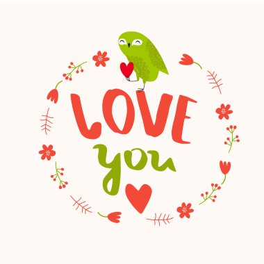 Baykuşlu kartını seviyorum..