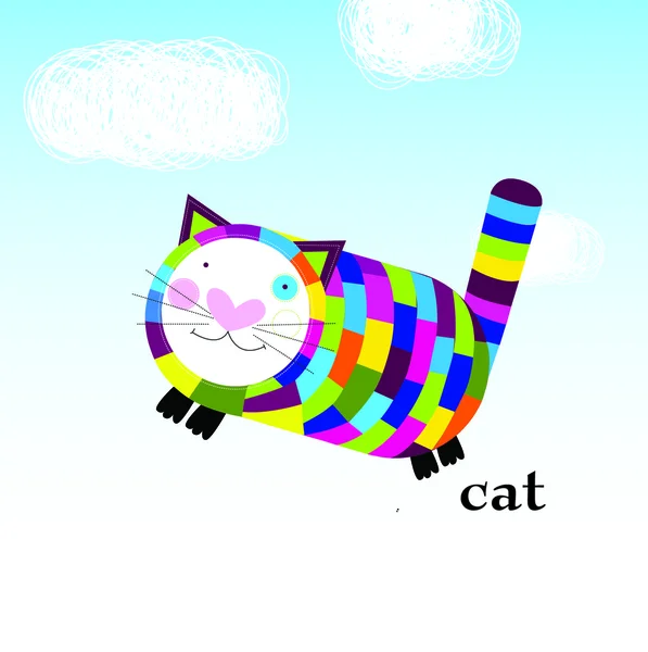 Ilustracja wektorowa kota — Wektor stockowy