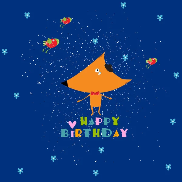 Vector illustration. Happy Birthday — Stock Vector