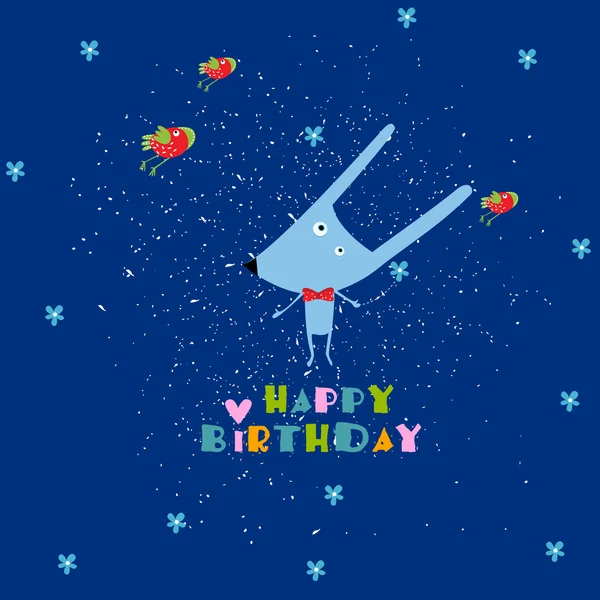 Vector illustration. Happy Birthday — Stock Vector