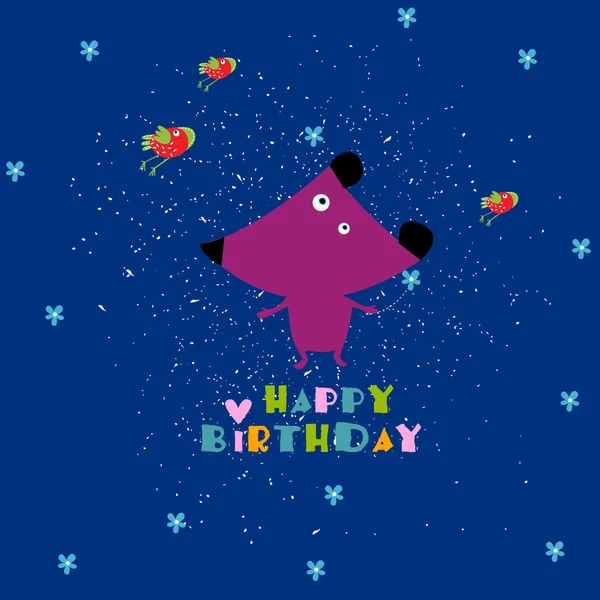 Vector illustration. Happy Birthday — Stock Vector