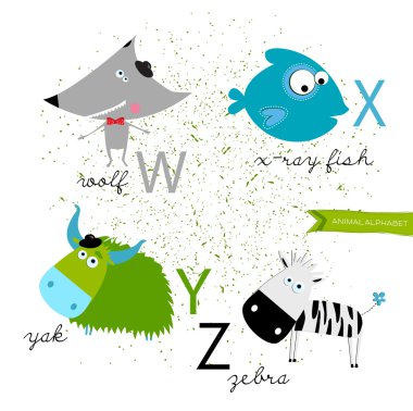 Sevimli hayvan alfabesi