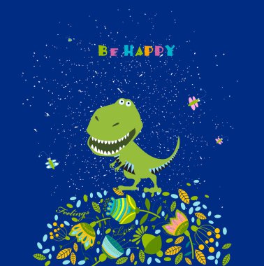 mutlu çizgi film dinozor