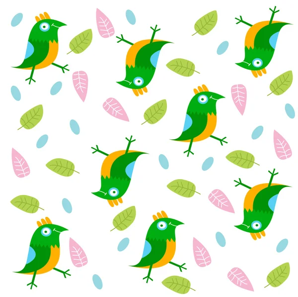 Background with birds — Stock Vector