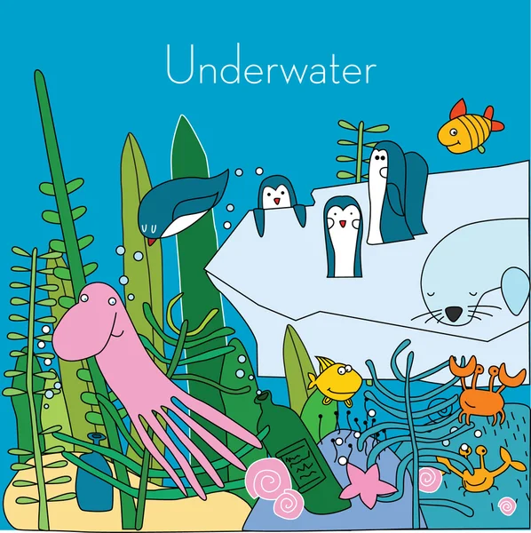 Illustratie van "Under the Sea" — Stockvector