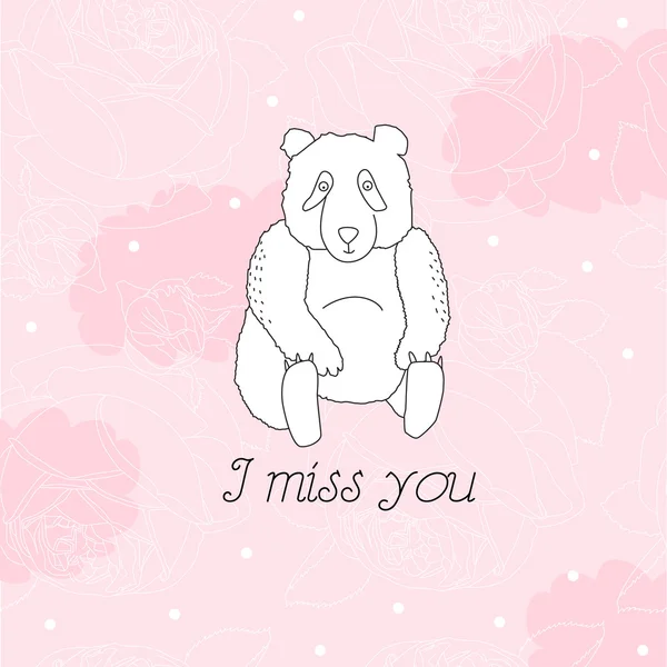 Tu me manques. — Image vectorielle