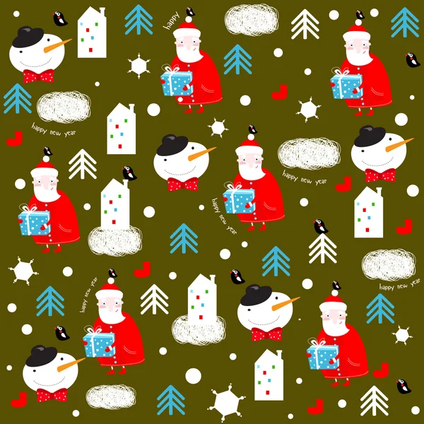 Christmas pattern — Stock Vector © Aliasching #58793925