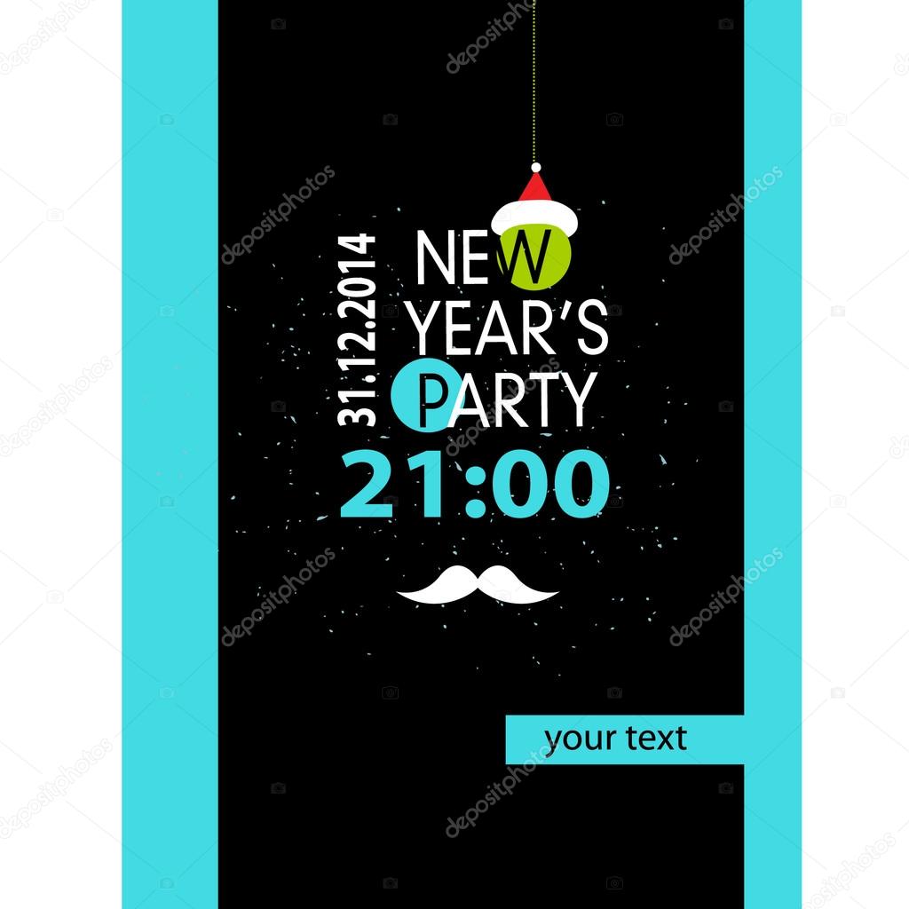 New Year's party poster