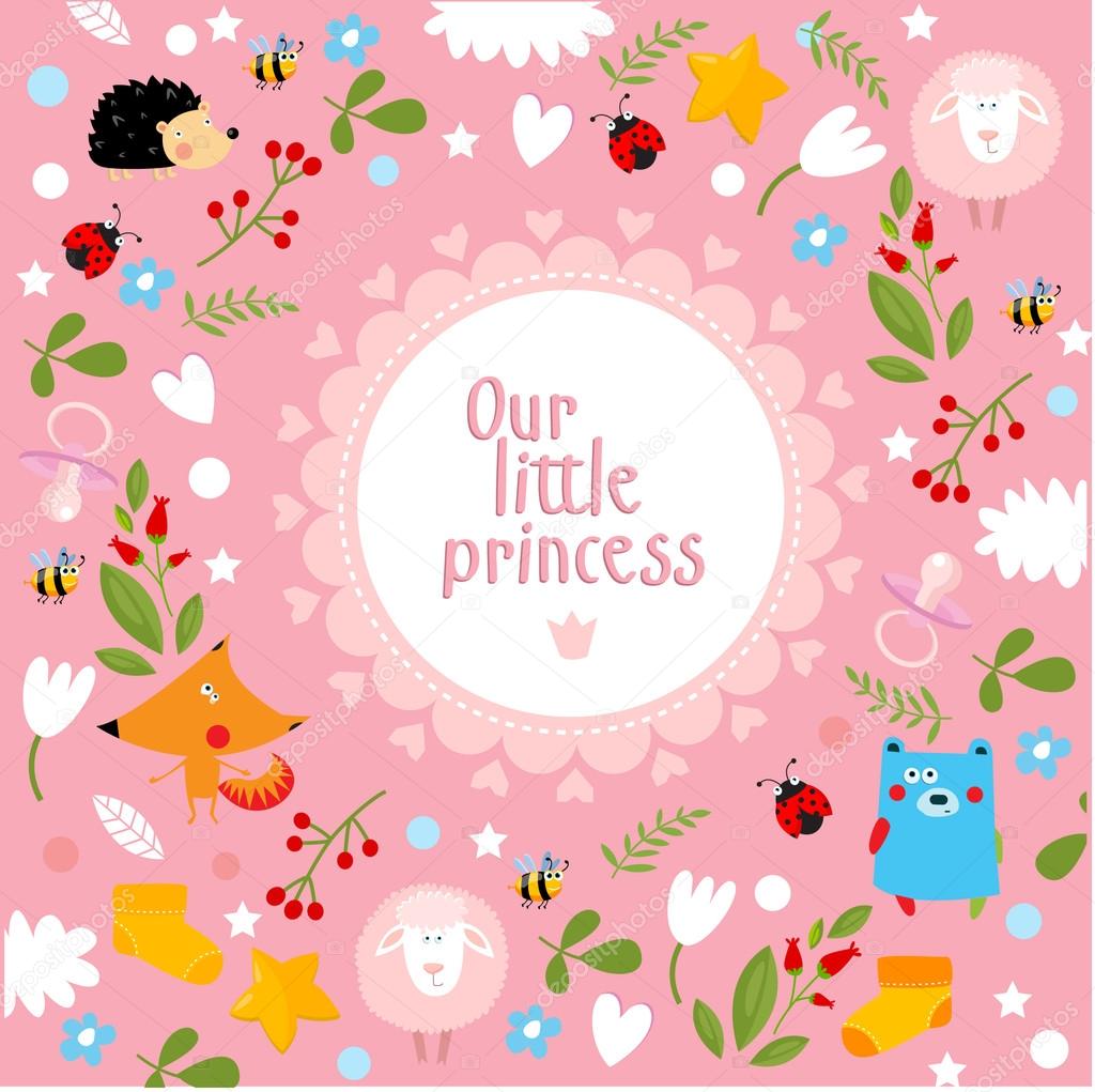 Card girl - our little princess