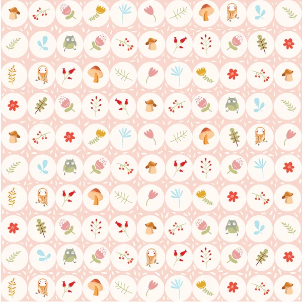 Floral small elements — Stock Vector