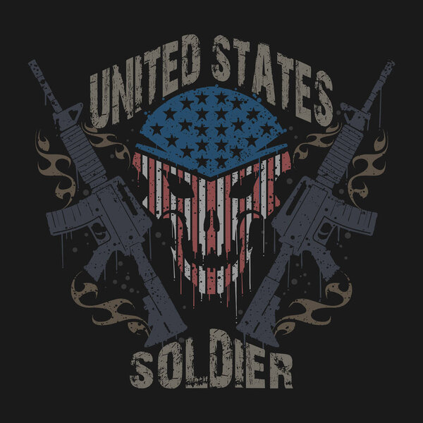 США солдат армии ветеранов логотип вектор символа