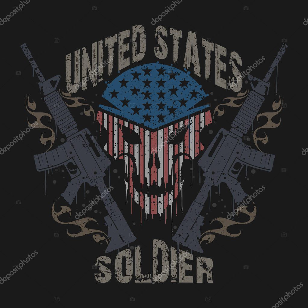 United states soldier army veterans logo symbol vector