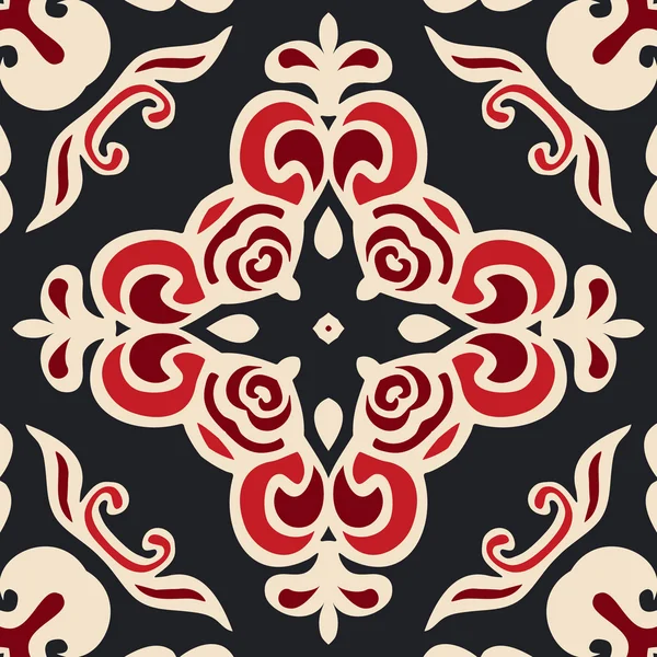 Patrón vectorial ornamental sin costura abstracto — Archivo Imágenes Vectoriales