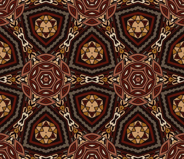 Abstracto vintage patrón étnico ornamental — Archivo Imágenes Vectoriales