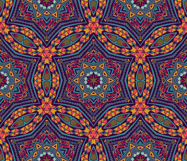 Patrón sin costura mosaico geométrico abstracto — Archivo Imágenes Vectoriales